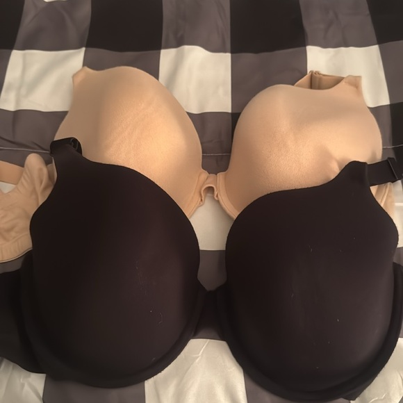 3, 96% cotton tee shirt bras 34DD - Picture 2 of 4